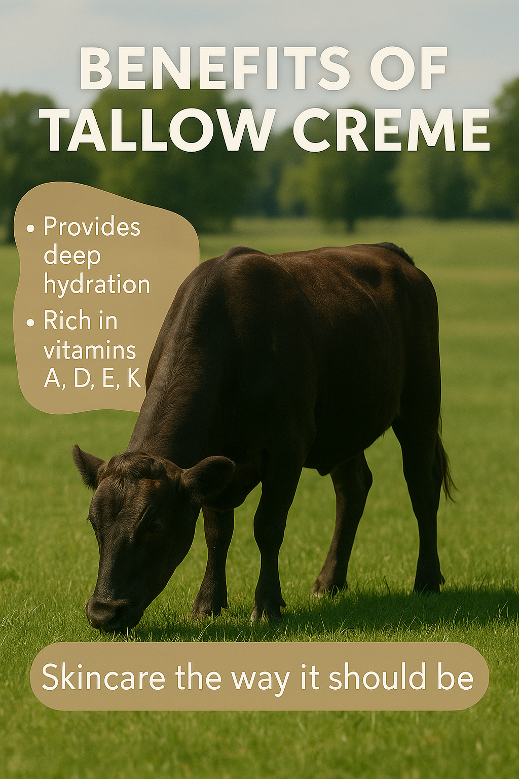 Ageless Tallow Cream with Eucalyptus - Natural Anti-Aging Moisturizer